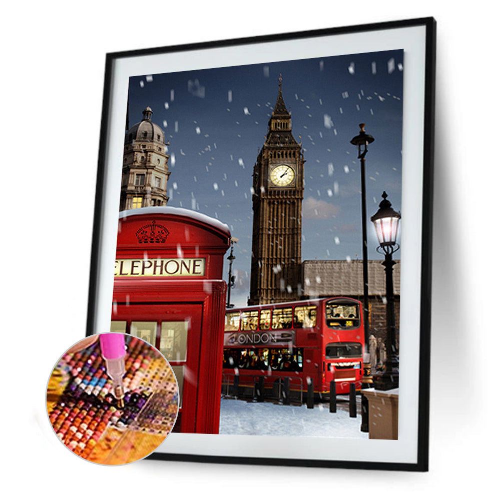 Night View - Full Round Drill Diamond Painting 30*40CM