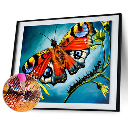 Butterfly - Full Round Drill Diamond Painting 50*40CM