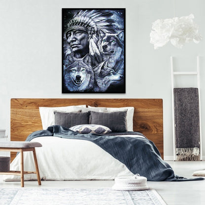 Wolf - Full Round Drill Diamond Painting 40*50CM