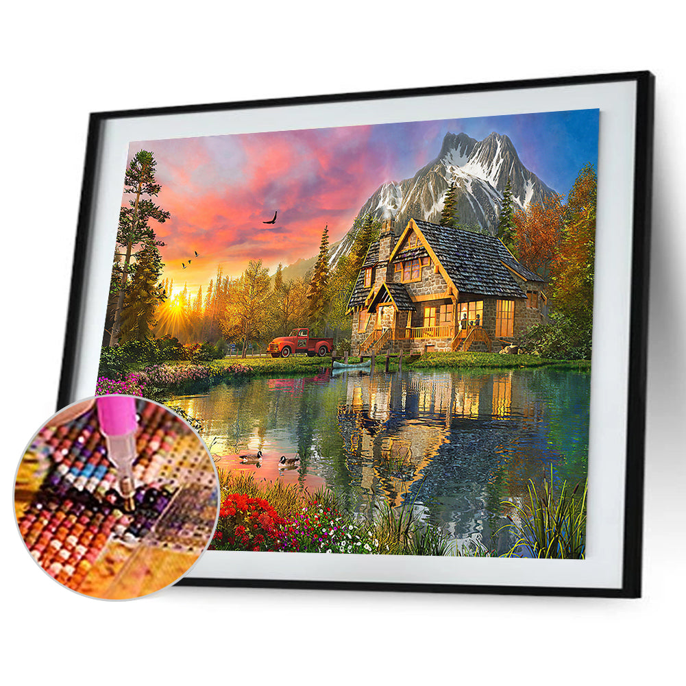 River House - Full Round Drill Diamond Painting 40*30CM