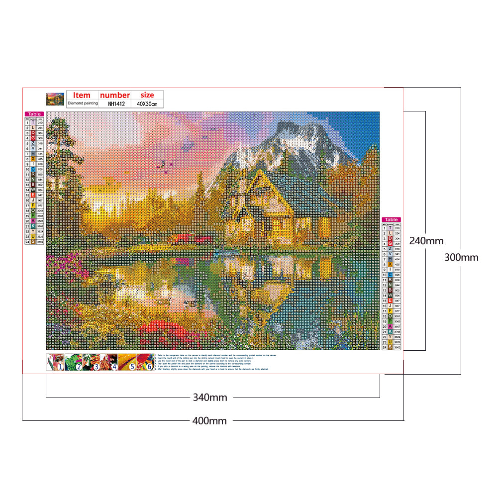 River House - Full Round Drill Diamond Painting 40*30CM