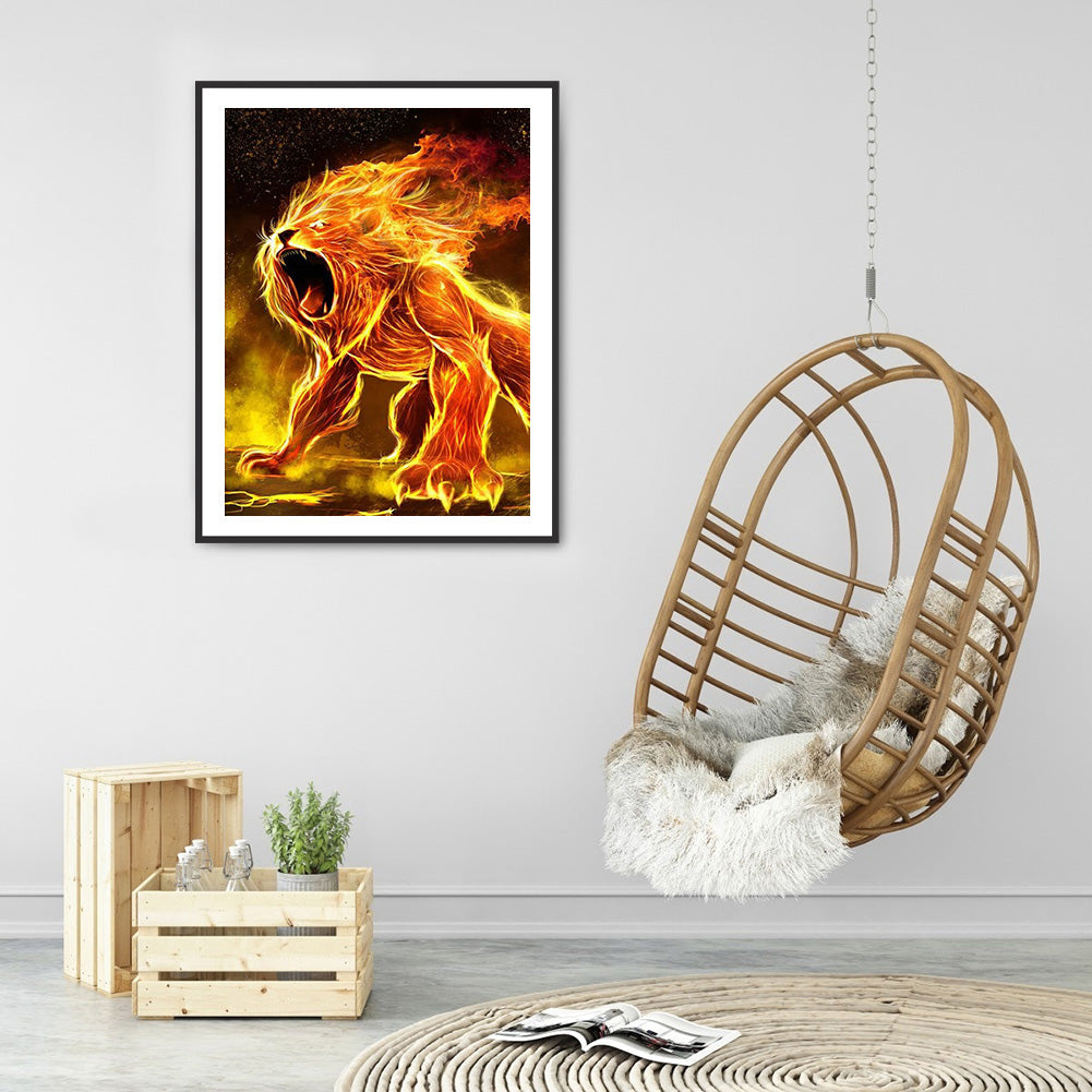 Lion - Full Square Drill Diamond Painting 50*60CM
