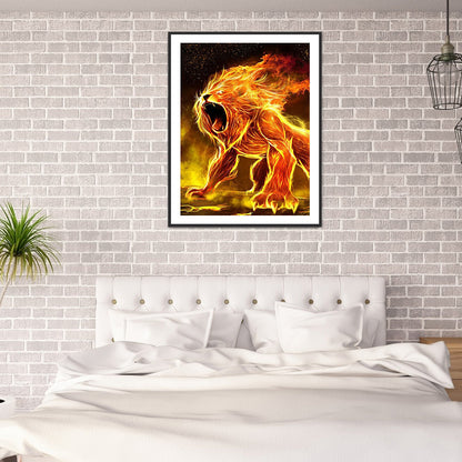 Lion - Full Square Drill Diamond Painting 50*60CM