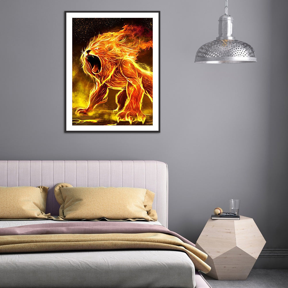 Lion - Full Square Drill Diamond Painting 50*60CM