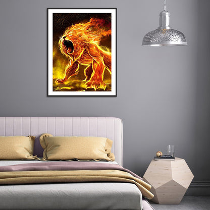 Lion - Full Square Drill Diamond Painting 50*60CM