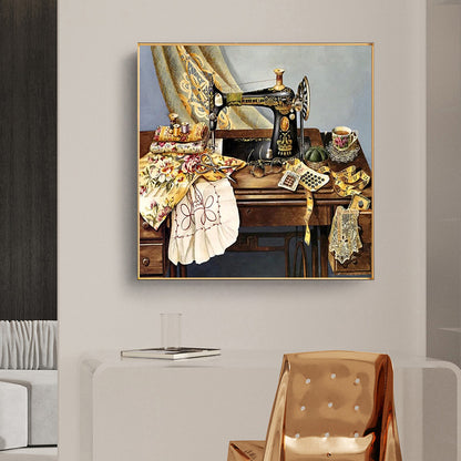 Sewing Machine - Full Round Drill Diamond Painting 50*50CM