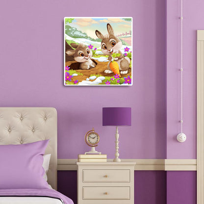 Rabbit - Full Round Drill Diamond Painting 30*30CM