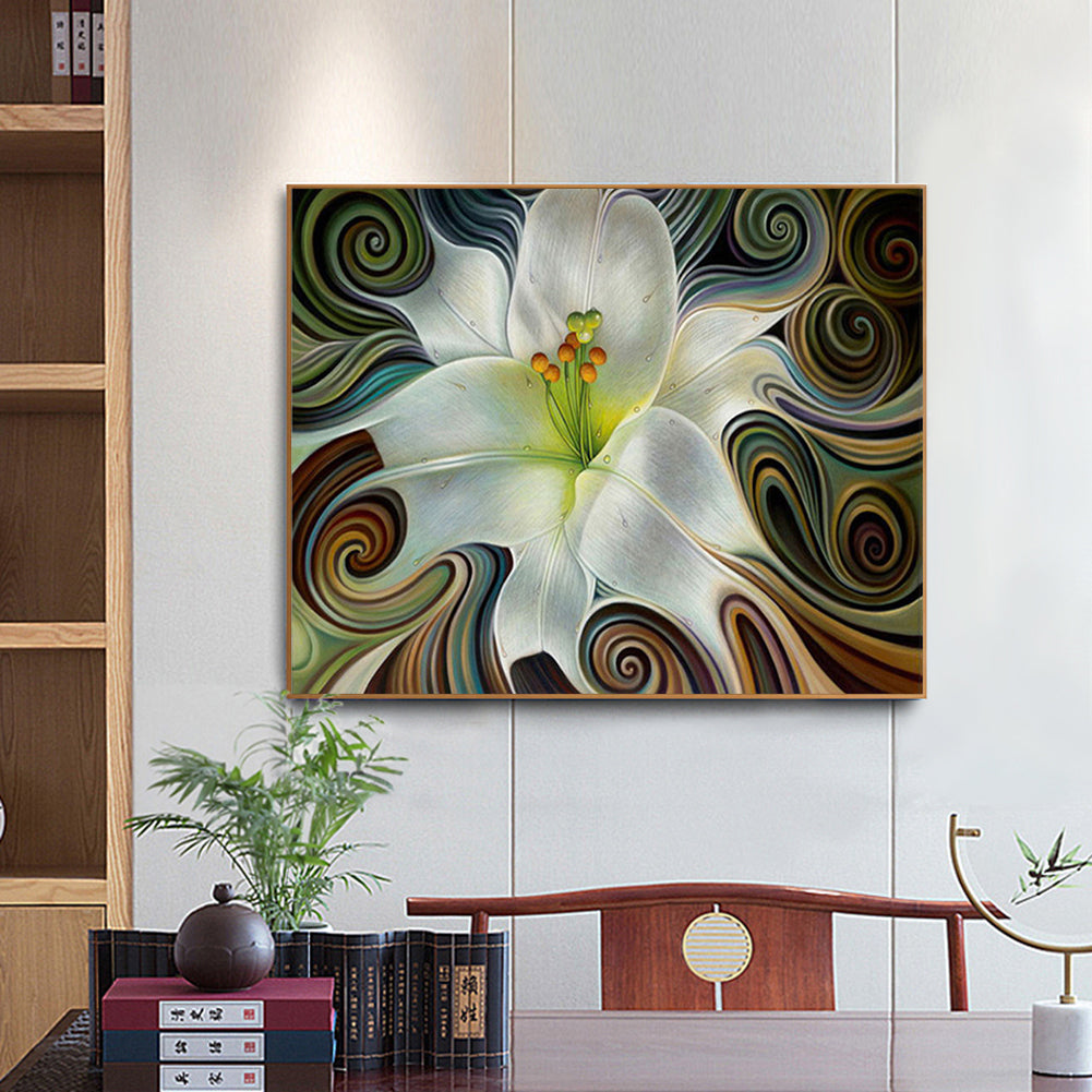 Abstract Flower - Full Round Drill Diamond Painting 60*50CM