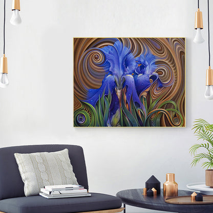 Abstract Flower - Full Round Drill Diamond Painting 60*50CM