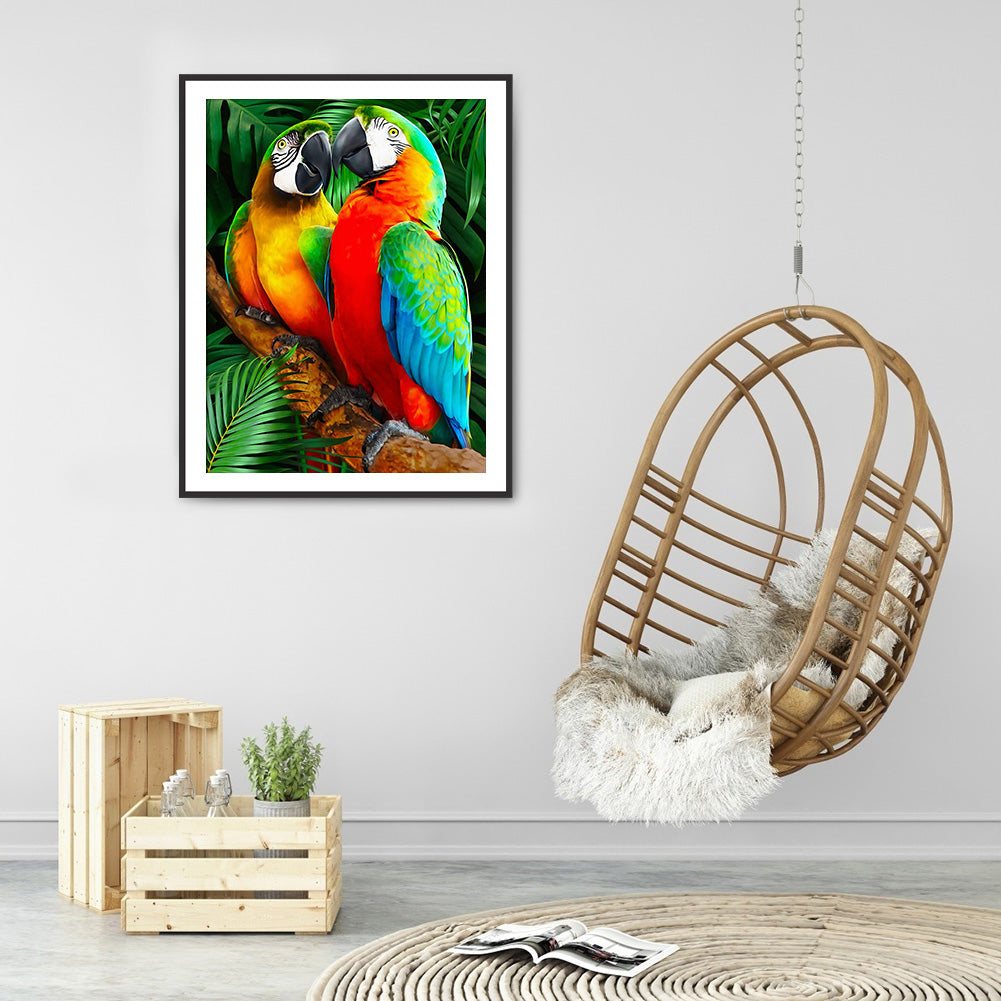 Parrot - Full Round Drill Diamond Painting 40*50CM