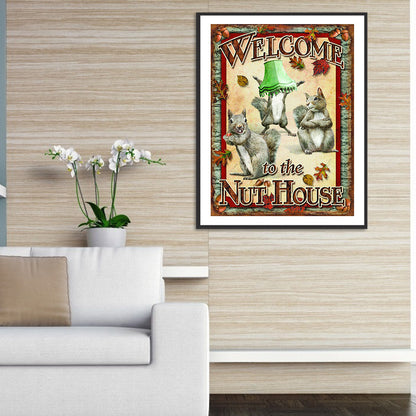 Squirrel - Full Round Drill Diamond Painting 40*50CM