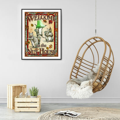 Squirrel - Full Round Drill Diamond Painting 40*50CM