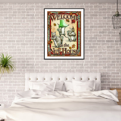 Squirrel - Full Round Drill Diamond Painting 40*50CM