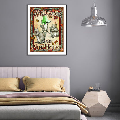Squirrel - Full Round Drill Diamond Painting 40*50CM