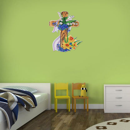 Diamond Painting Wall Sticker Kit DIY 5D Easter Bunny Decal Mosic Art Craft