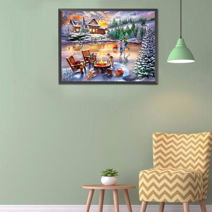 Night View - Full Round Drill Diamond Painting 40*30CM