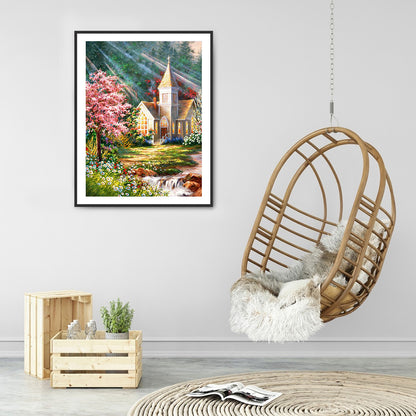 Countryside Scenery - Full Round Drill Diamond Painting 30*40CM