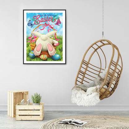 Easter Bunny - Full Round Drill Diamond Painting 30*40CM