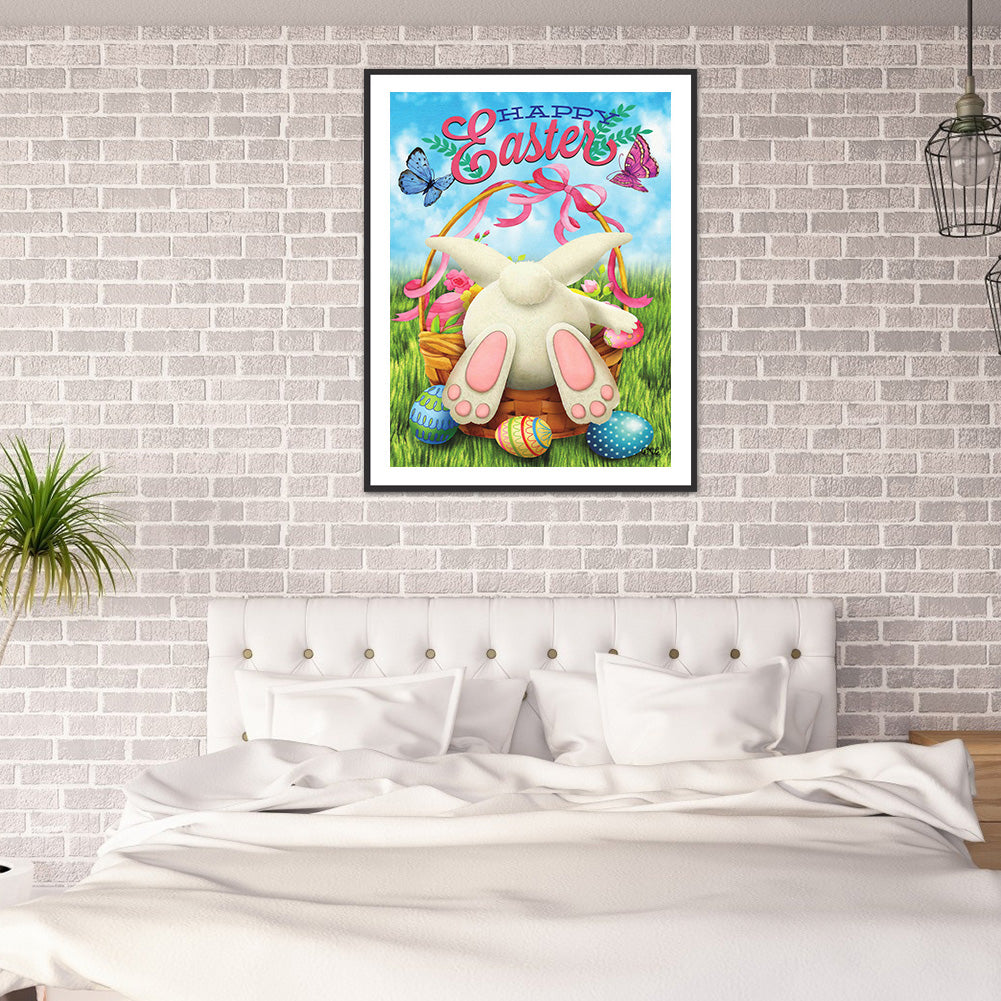 Easter Bunny - Full Round Drill Diamond Painting 30*40CM