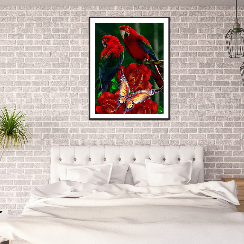 Parrot - Full Square Drill Diamond Painting 40*50CM