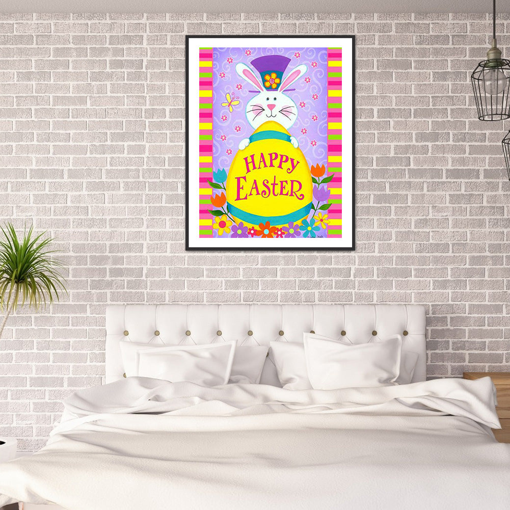 Easter Bunny - Full Round Drill Diamond Painting 30*40CM