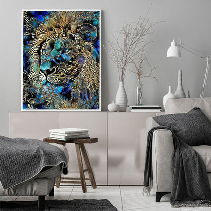Lion Animal - Full Round Drill Diamond Painting 40*50CM