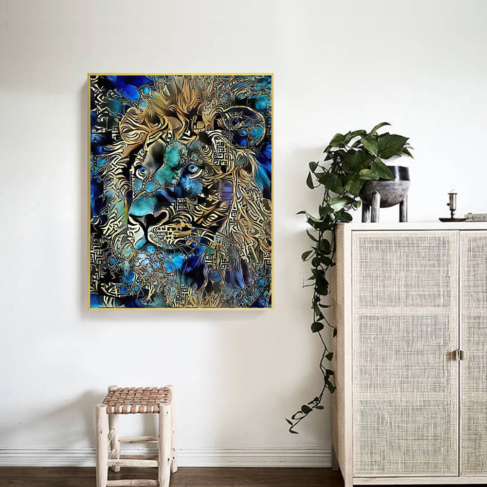 Lion Animal - Full Round Drill Diamond Painting 40*50CM