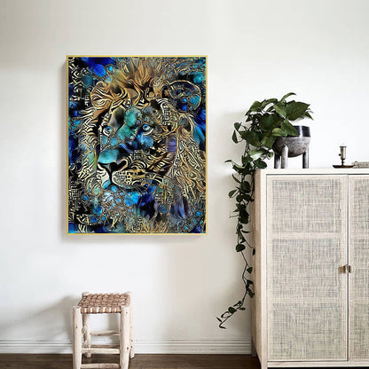 Lion Animal - Full Round Drill Diamond Painting 40*50CM