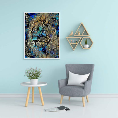 Lion Animal - Full Round Drill Diamond Painting 40*50CM
