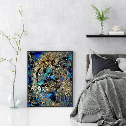 Lion Animal - Full Round Drill Diamond Painting 40*50CM