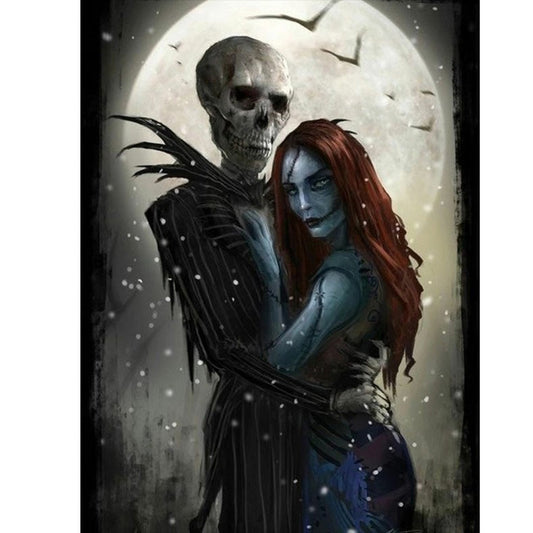 Skull Night - Full Round Drill Diamond Painting 30*40CM