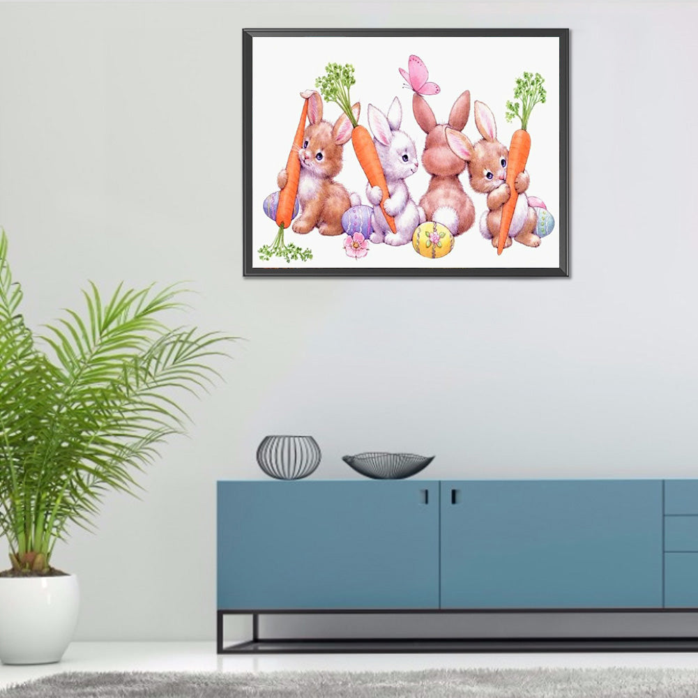 Bunny - Full Round Drill Diamond Painting 60*50CM