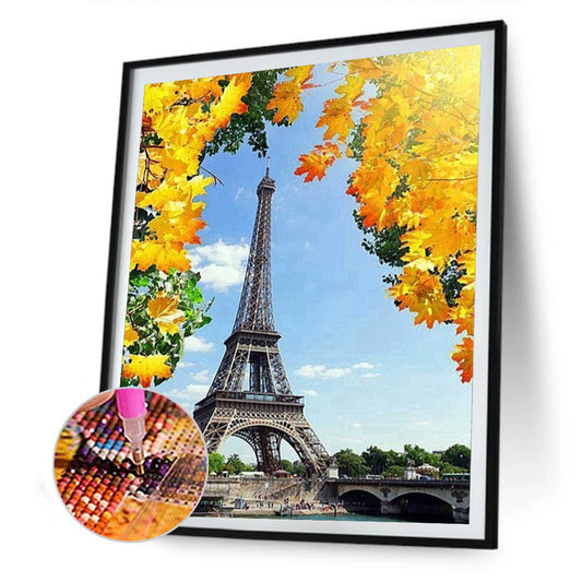 Building Landscape - Full Round Drill Diamond Painting 30*40CM