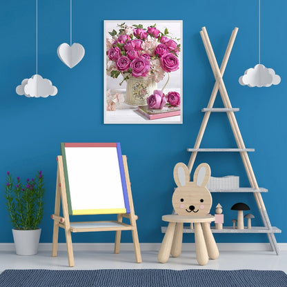 Flowers - Full Round Drill Diamond Painting 30*40CM