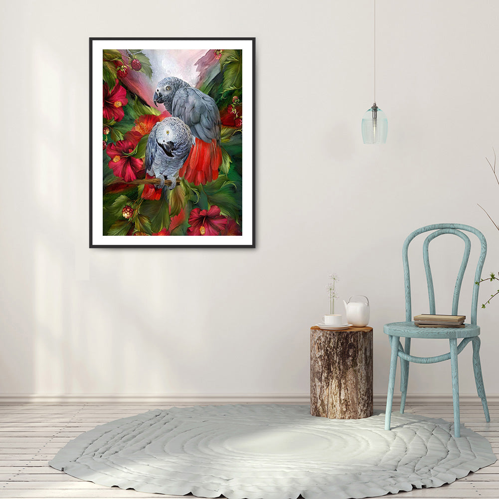 Parrot - Full Round Drill Diamond Painting 50*60CM