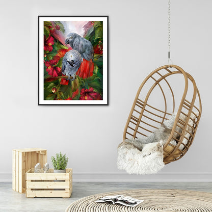 Parrot - Full Round Drill Diamond Painting 50*60CM