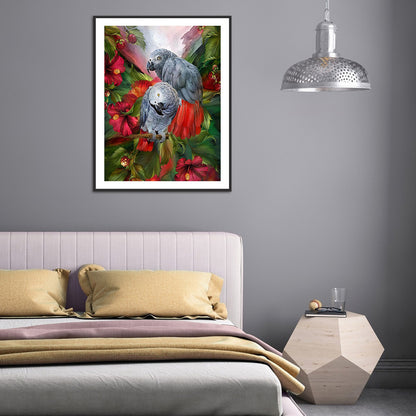 Parrot - Full Round Drill Diamond Painting 50*60CM