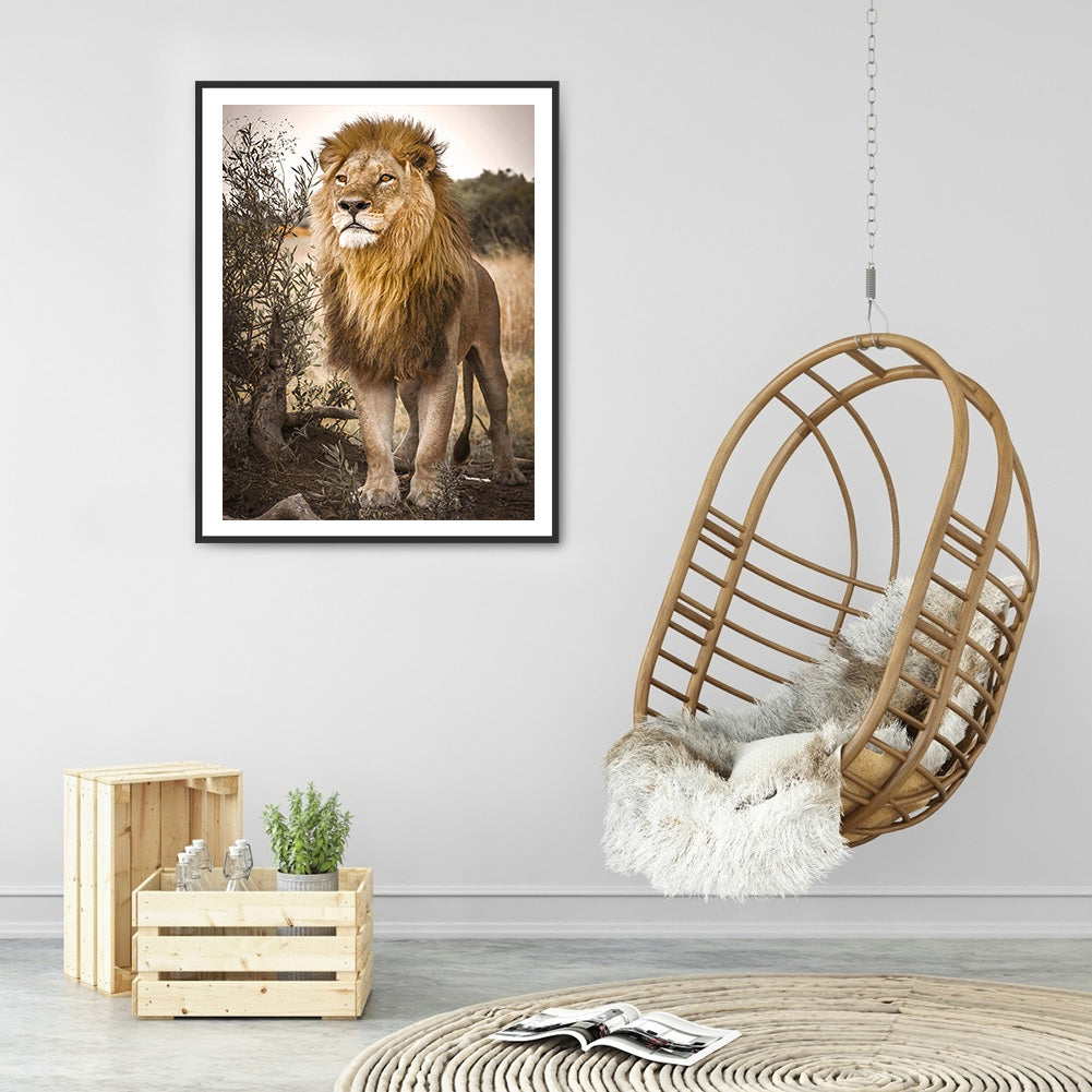 Lion - Full Square Drill Diamond Painting 30*40CM