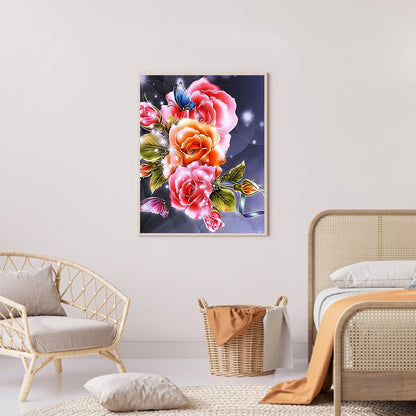 Flower - Full Round Drill Diamond Painting 50*60CM