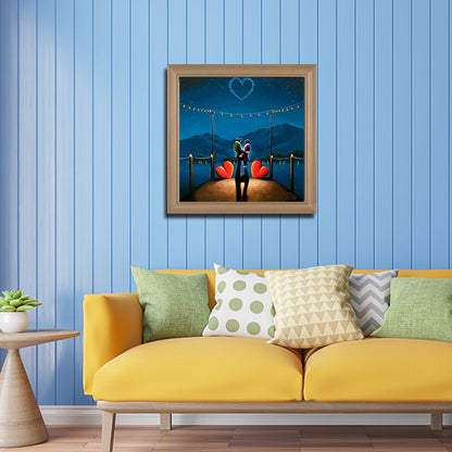 Couple - Full Round Drill Diamond Painting 40*40CM