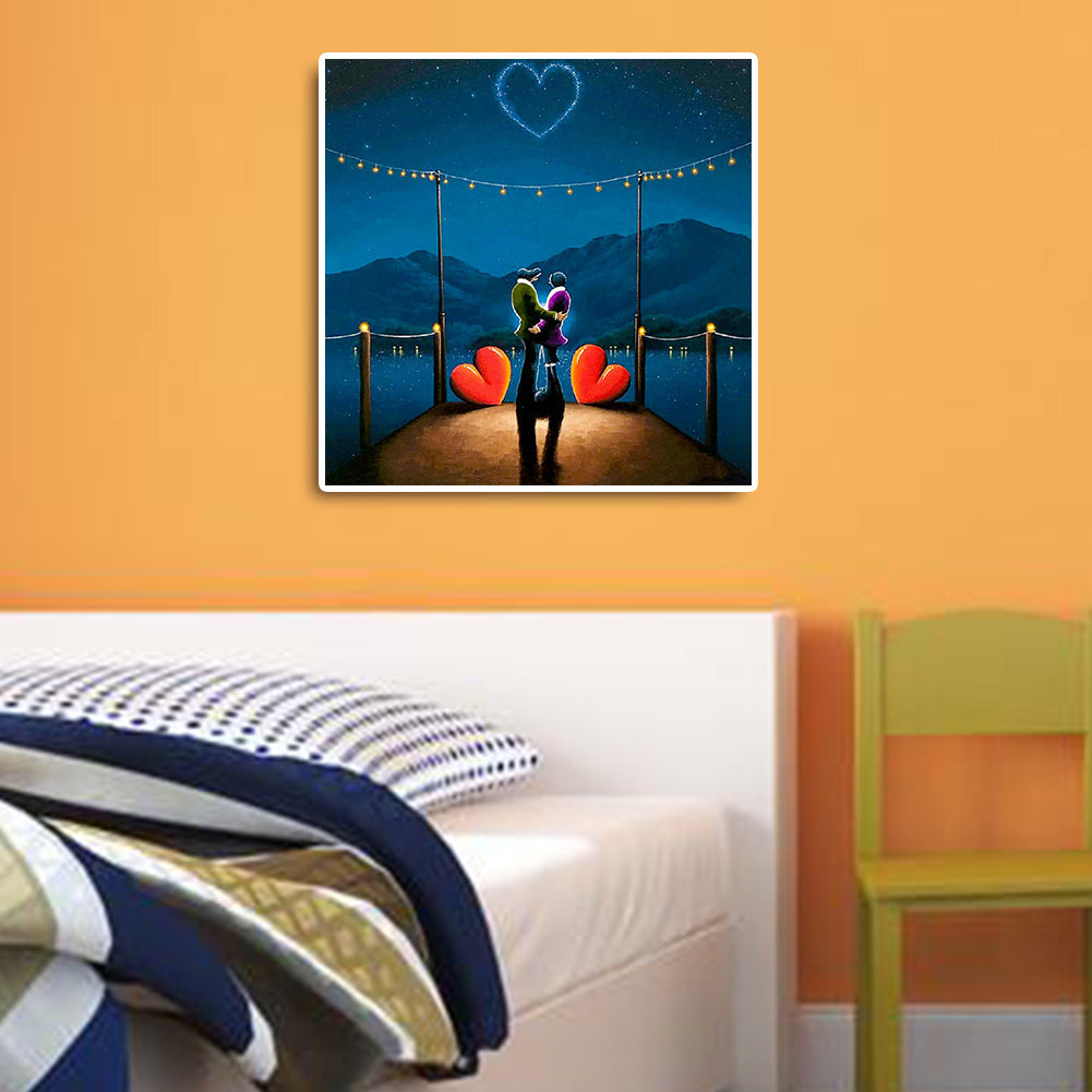 Couple - Full Round Drill Diamond Painting 40*40CM