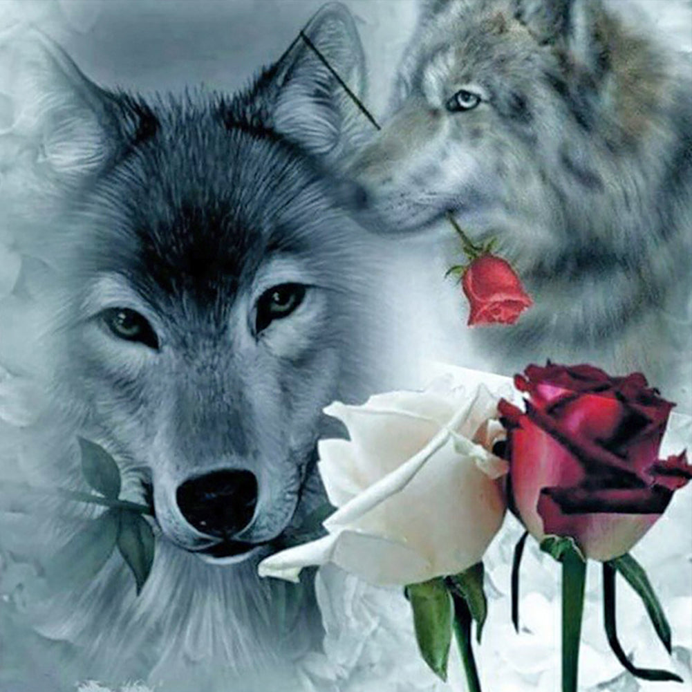 Wolf - Full Round Drill Diamond Painting 40*40CM