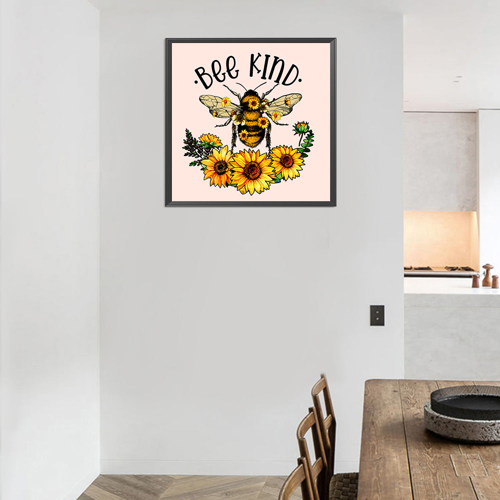 Astro Bee - Full Round Drill Diamond Painting 30*30CM