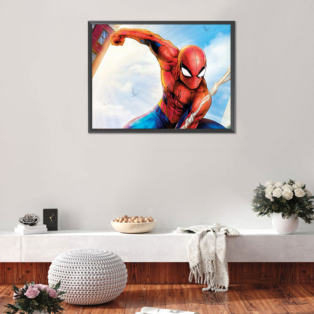 Spiderman - Full Round Drill Diamond Painting 40*30CM