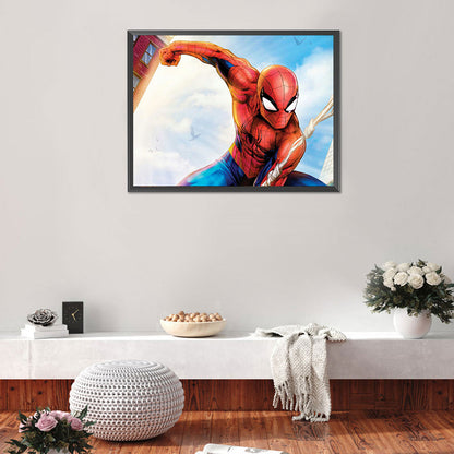 Spiderman - Full Round Drill Diamond Painting 40*30CM