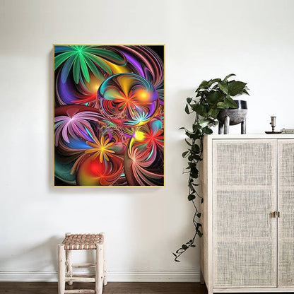 Colorful Abstract Painting - Full Round Drill Diamond Painting 50*60CM