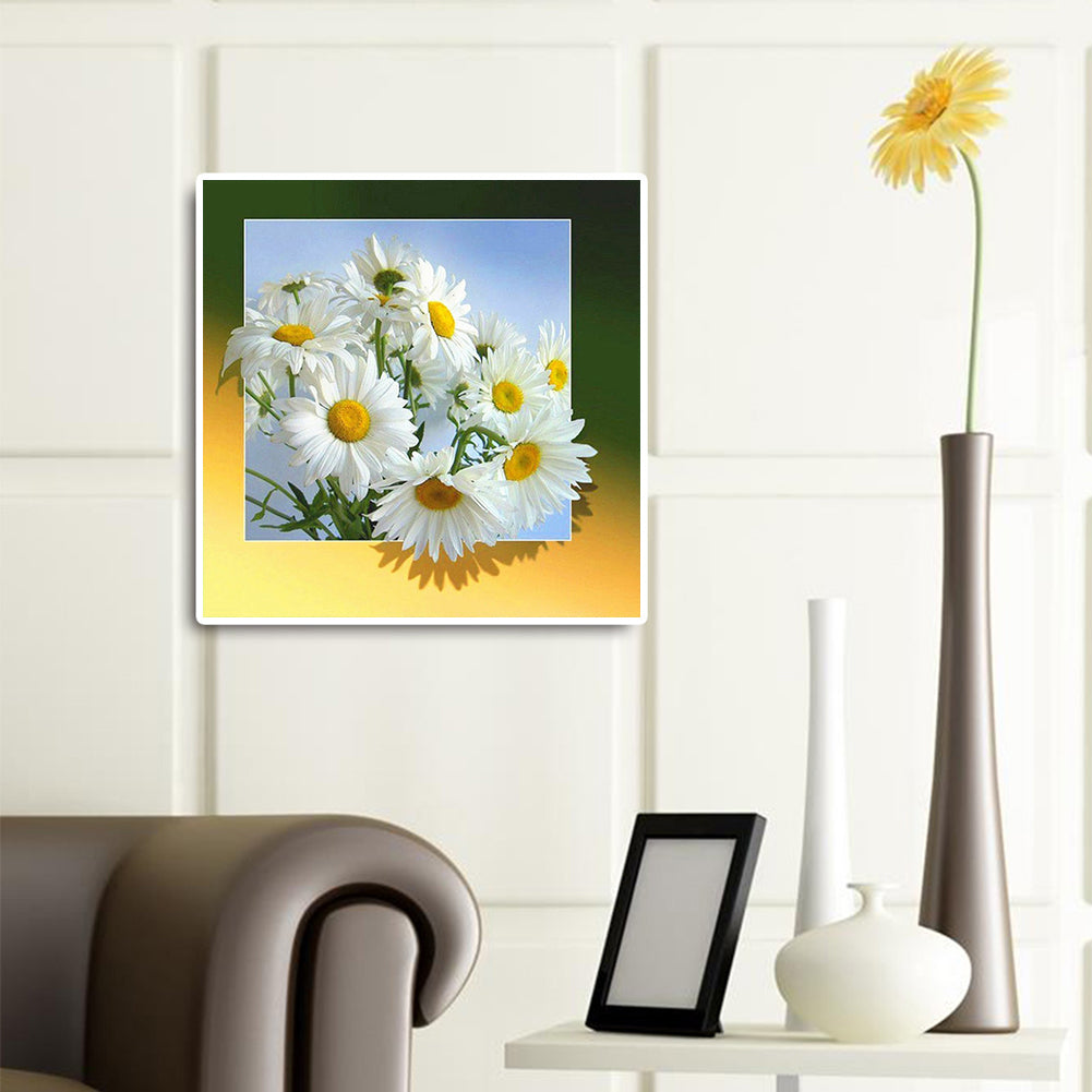 Chrysanthemum - Full Square Drill Diamond Painting 30*30CM