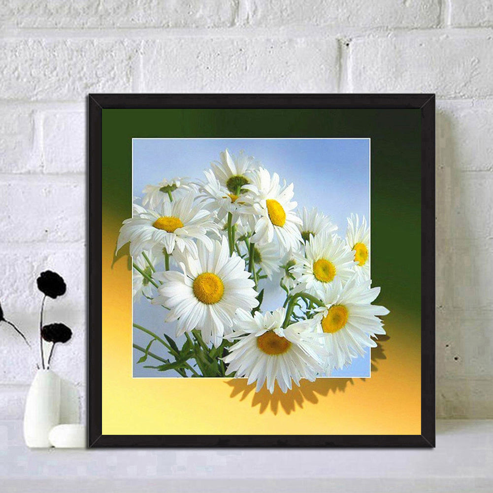 Chrysanthemum - Full Square Drill Diamond Painting 30*30CM