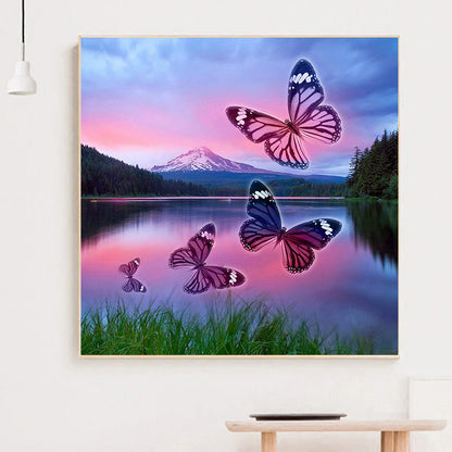 Butterfly - Full Square Drill Diamond Painting 40*40CM