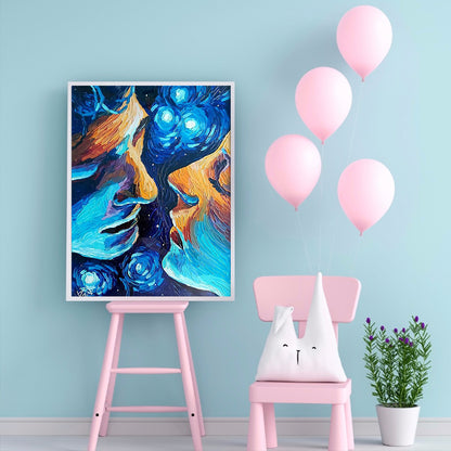Kiss Lovers - Full Round Drill Diamond Painting 30*40CM